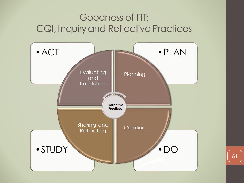 An analysis of the qualities and characteristics of a reflective professional